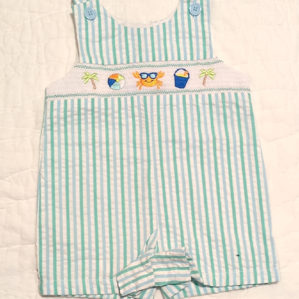 Good Lad Blue and White Striped Bodysuit